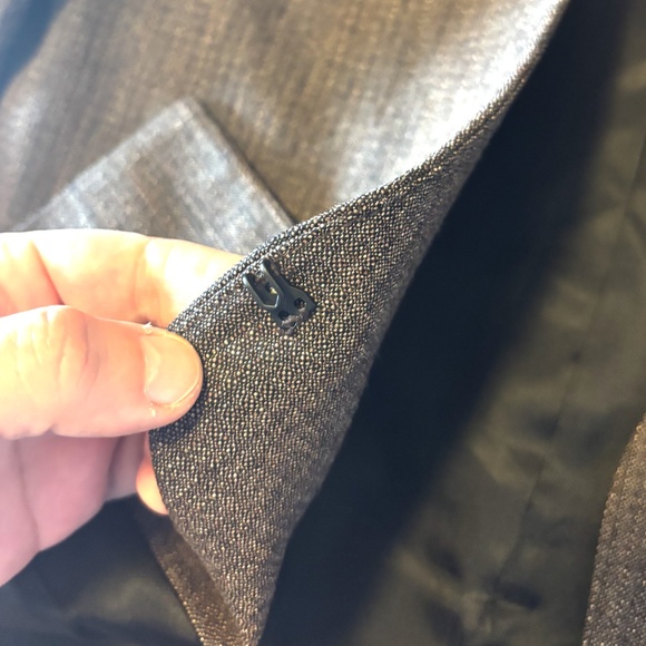 Zara brown marl V-neck viscose and cotton cropped blazer coat NWT - Picture 7 of 14